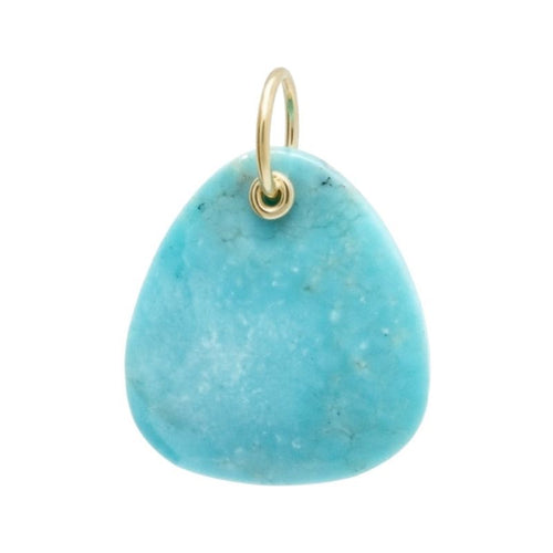 Turquois charm with 18k  yellow gold b