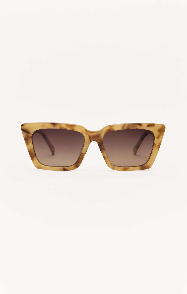 Z SUPPLY Sunglasses - BLONDE TORTOISE handmade   Acetate Frame Medium Sized Cat- eye -Polarized Lenses 