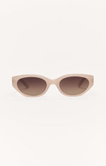 Small Squared frame sunglasses in a soft sandstone taupe - HEATWAVE By Z SUPPLY 