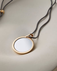 Nico Mirror Pendant Rope Necklace (
