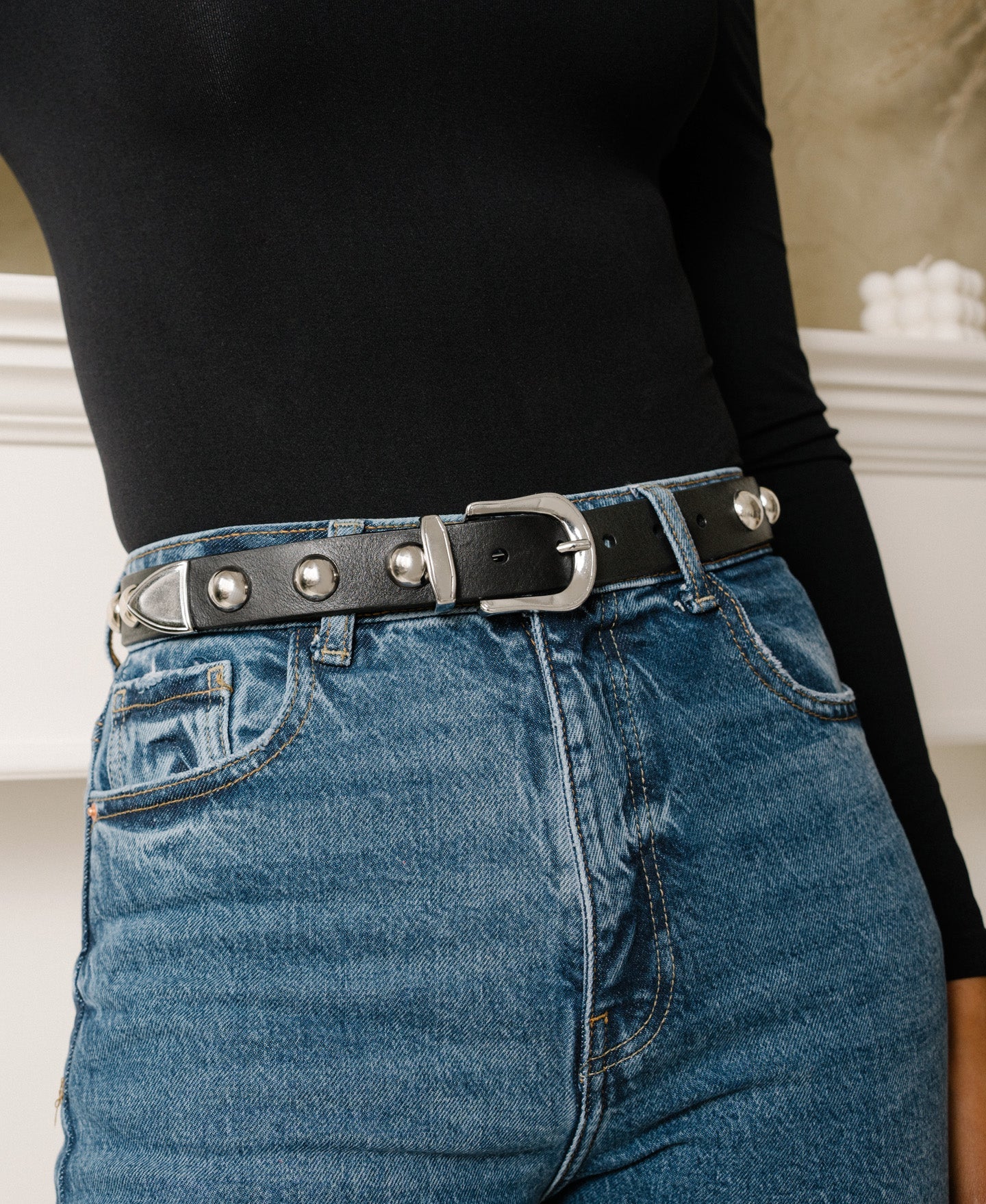 【COLOR iN ID】Leather pleated layered belt Belts – Textile Apparel