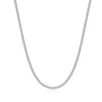 Stunning Tennis Necklace with  14.5 CTW - 129 Simulated Diamonds 