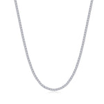 Stunning Tennis Necklace with  14.5 CTW - 129 Simulated Diamonds 