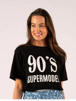 Lana Vintage 90/a Supermodel Tee  in Black - we are the Others 