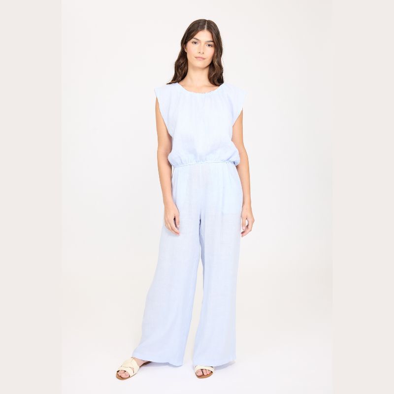 Short Sleeve Elastic Bottom Top