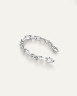 Loire  link Bracelet in high polish Silver by Jenny Bird.  Features the new clasp closure 