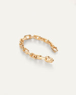 Loire  link Bracelet in high polish Gold by Jenny Bird.  Features the new clasp closure 