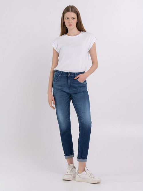 Marty Boyfriend Jean in medium Blue - Replay Jeans - Hickox Jewelers & Lifestyle 