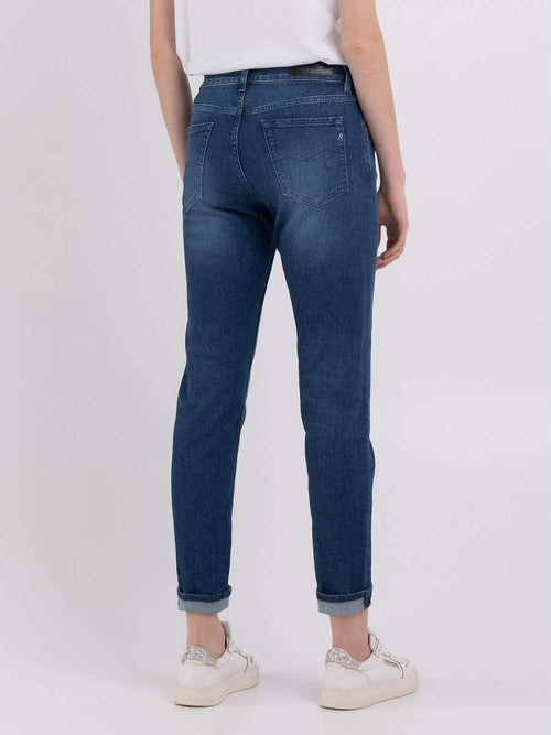 Back view - Marty Boyfriend Jean in medium Blue - Replay Jeans - Hickox Jewelers & Lifestyle 