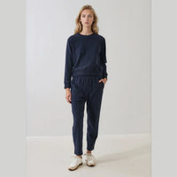Brushed Pima Cotton Tapered Pant