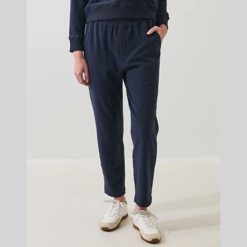 Brushed Pima Cotton Tapered Pant