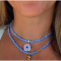 Glass Evil Eye Necklace