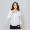 Long Sleeve Linen Shirt - White