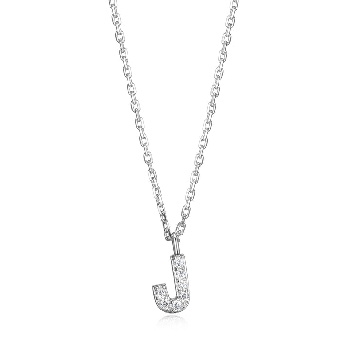 Mini CZ Initial Necklace
