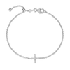 Cross Pendant Bolo Bracele