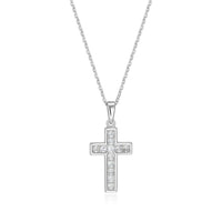 Classic Silver Cross Pendant Necklace