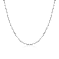 Silver Bead Chain Necklace
