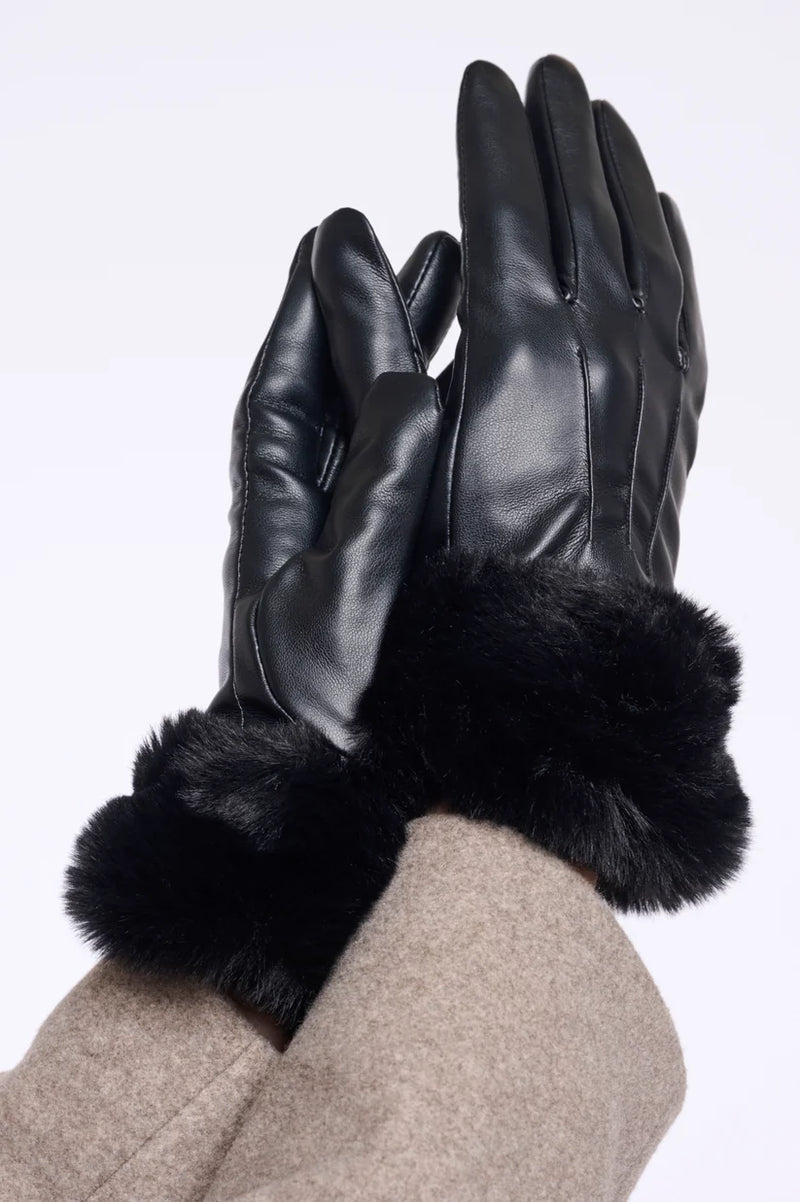 Gloves with Faux fur
