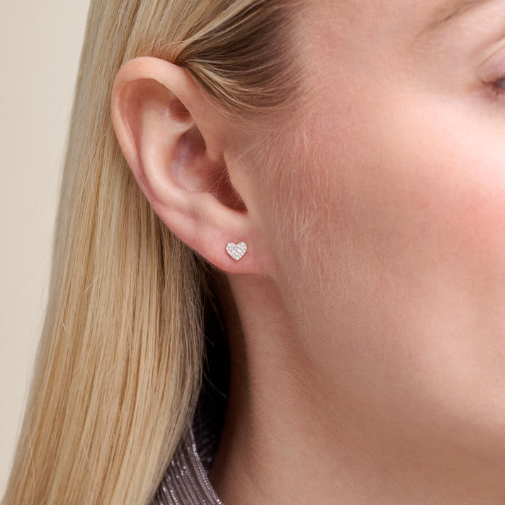 Heart Stud Earrings