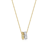 Duo Orbit Pendant Necklace