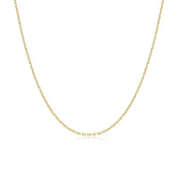 diamond cut cable chain necklace