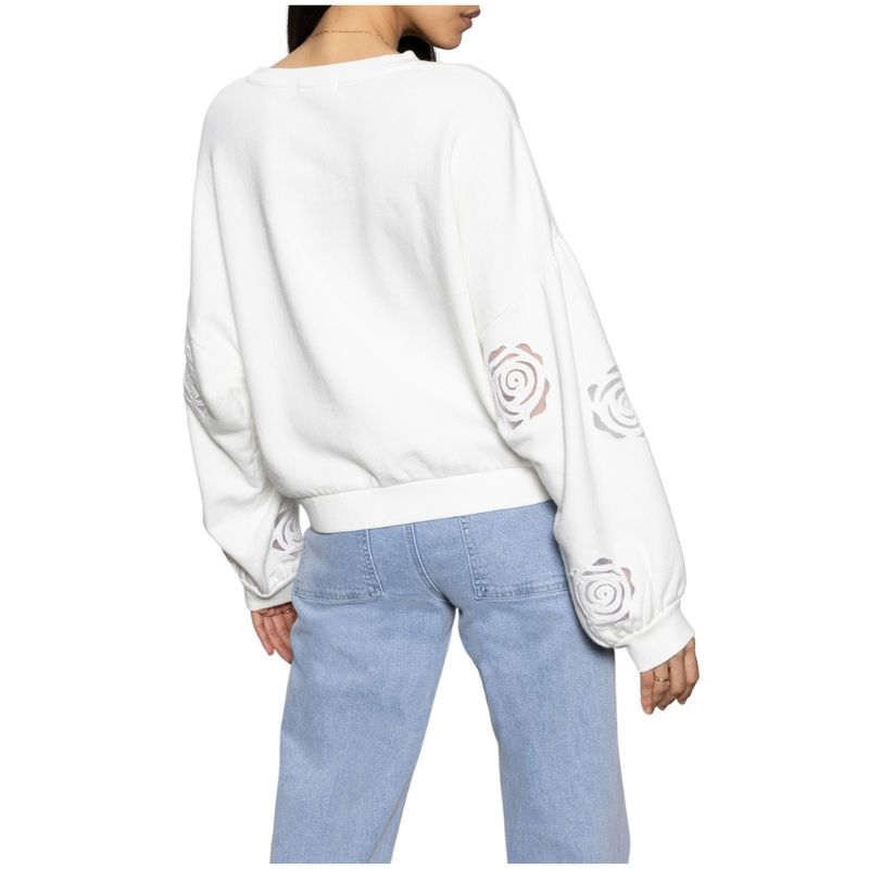 Rose  Embroidery  Sweatshirt