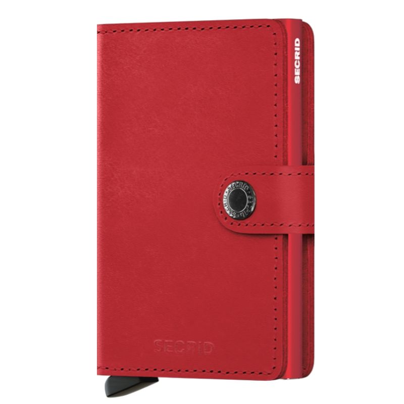 the original soft leather Mini wallet in RED RED by SECRID 