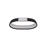 Elastic and stainless steel - Secrid money band in gray and white 