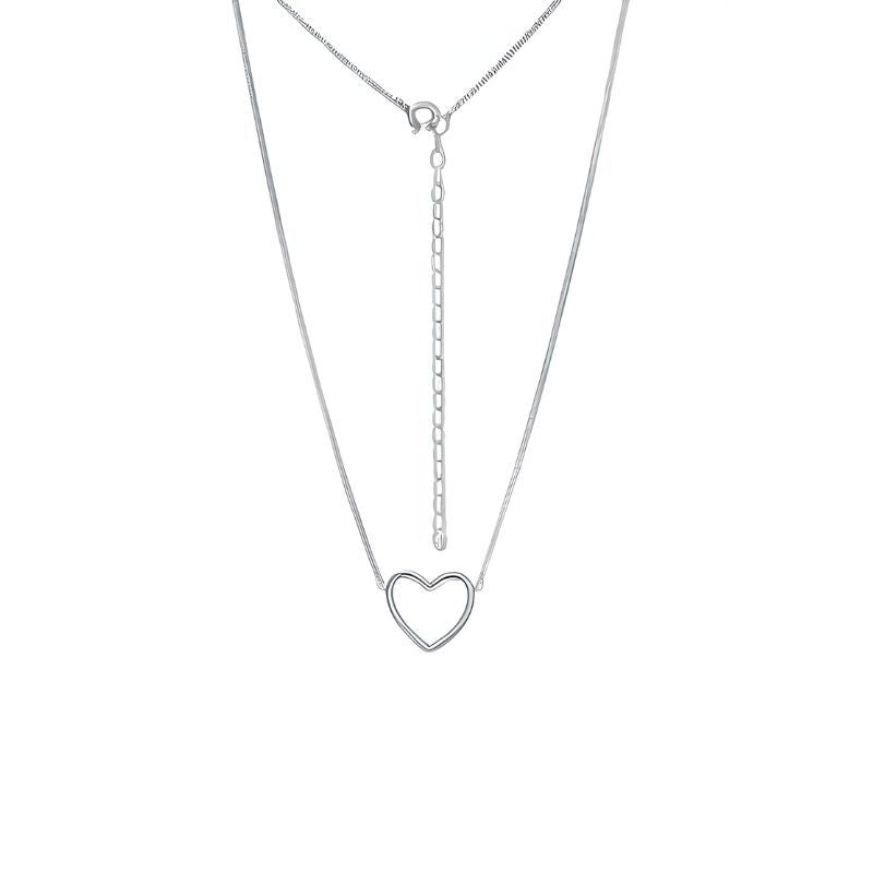 Open Heart Rolo Necklace