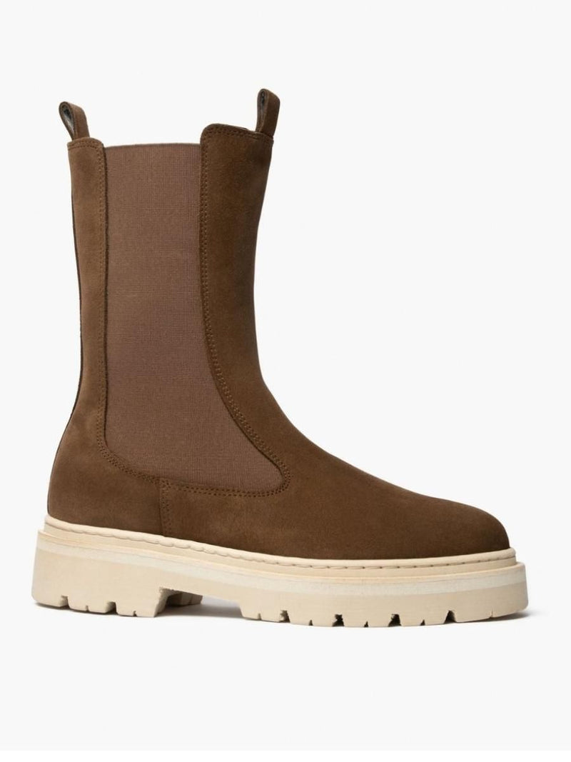 Spark High Chelsea Booting Tanaan Suede - Side Front view 