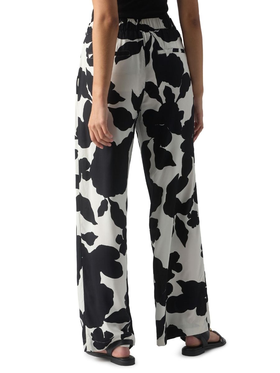 Floral wide Leg Soft Trouser