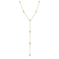 Diamond By The Yard Gold  Lariat Necklace