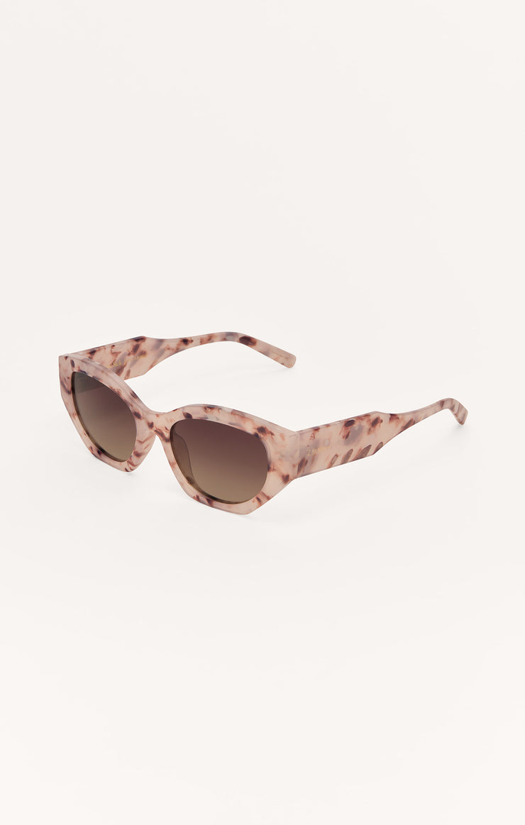 LOVESICK Rounded Cat - EYE Light coloured frames in  warm sands /graduated lens.  Z SUPPLY Sunglasses  