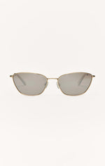 CATWALK -Small framed sunglasses  in Gold with a bronze lens -Z SUPPLY 