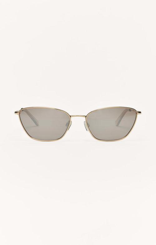 CATWALK -Small framed sunglasses  in Gold with a bronze lens -Z SUPPLY 