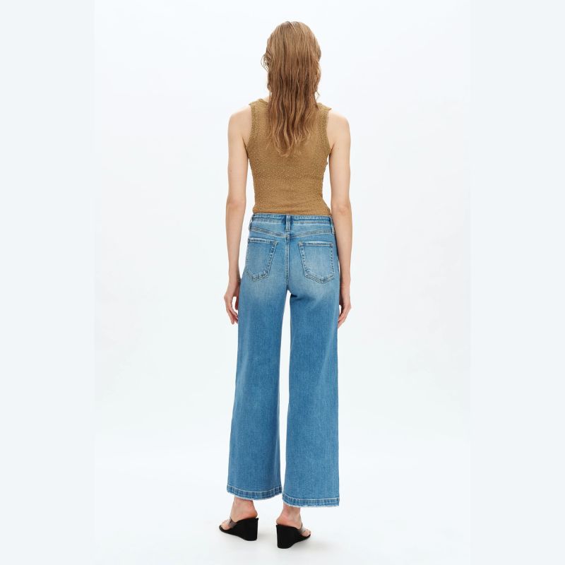 Zephyrine Mid Rise Wide Leg Jeans
