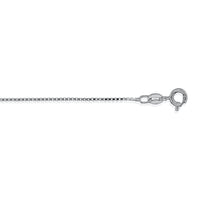 Sterling Silver Box 03  Chain 1 mm