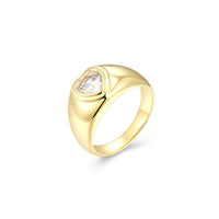 Heart Puffy Dome Ring
