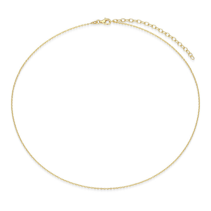 diamond cut cable chain necklace