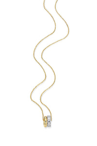 Duo Orbit Pendant Necklace