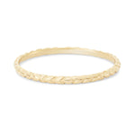 Revival Stacking Ring in yellow gold- front view