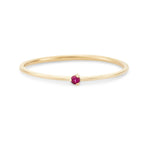 Serendipity Ruby Ring in 14k yellow gold