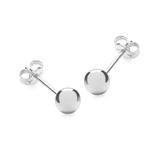Lifestyle Studio ~ Bead Ball Stud Earrings~ Small 3mm. 14K White Gold