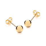 Lifestyle Studio ~ Bead Ball Stud Earrings~ Small 3mm. 14K Yellow  Gold 