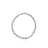 4mm  Silver Bead Leave on bead stretchy Bracelet, 