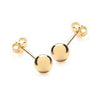Lifestyle Studio ~Bead Ball Stud Earrings~ Medium 4mm. 14 K Yellow 