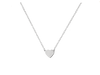 Baby Heart Necklace In White Gold - The Right Hand Gal 