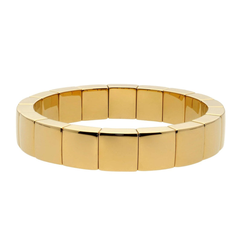 Square Aura Bracelet 18k Yellow Gold . Ceramic 