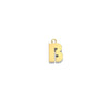  10K Yellow gold small initial charm/ pendent - B