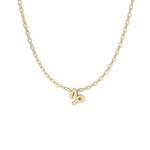 Capricorn Zodiac  Symbol Necklace Yellow Gold 